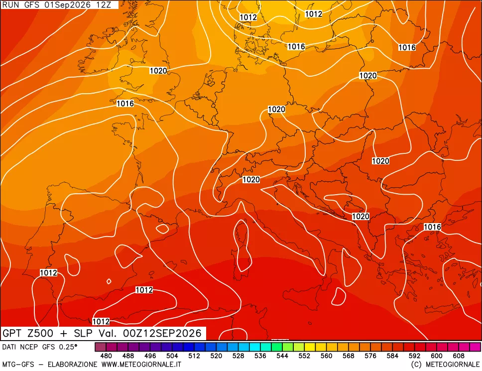 mappa 500 hPa GPT + Press SLM