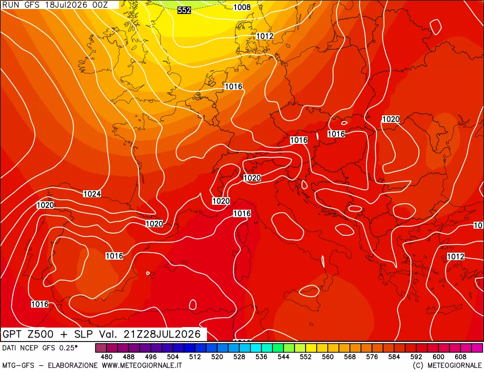 mappa 500 hPa GPT + Press SLM