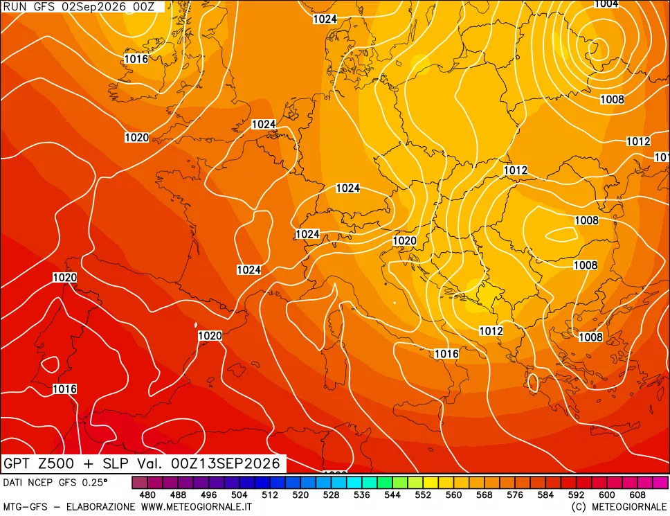 mappa 500 hPa GPT + Press SLM