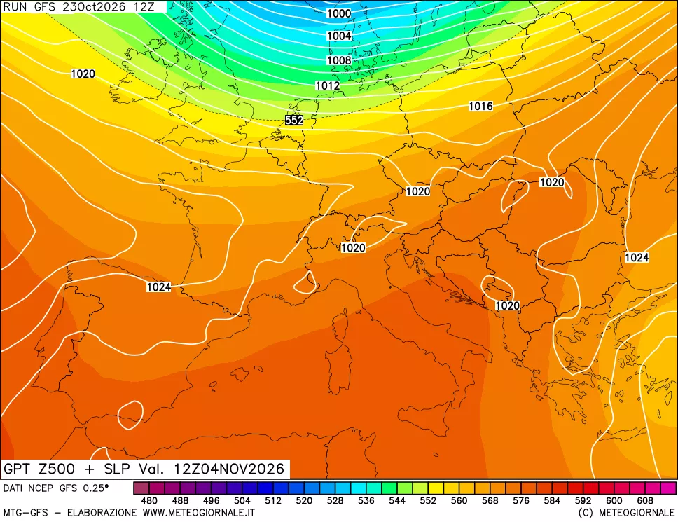 mappa 500 hPa GPT + Press SLM