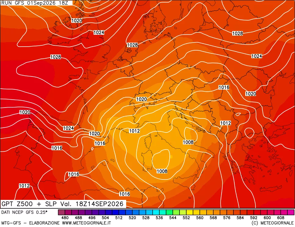mappa 500 hPa GPT + Press SLM
