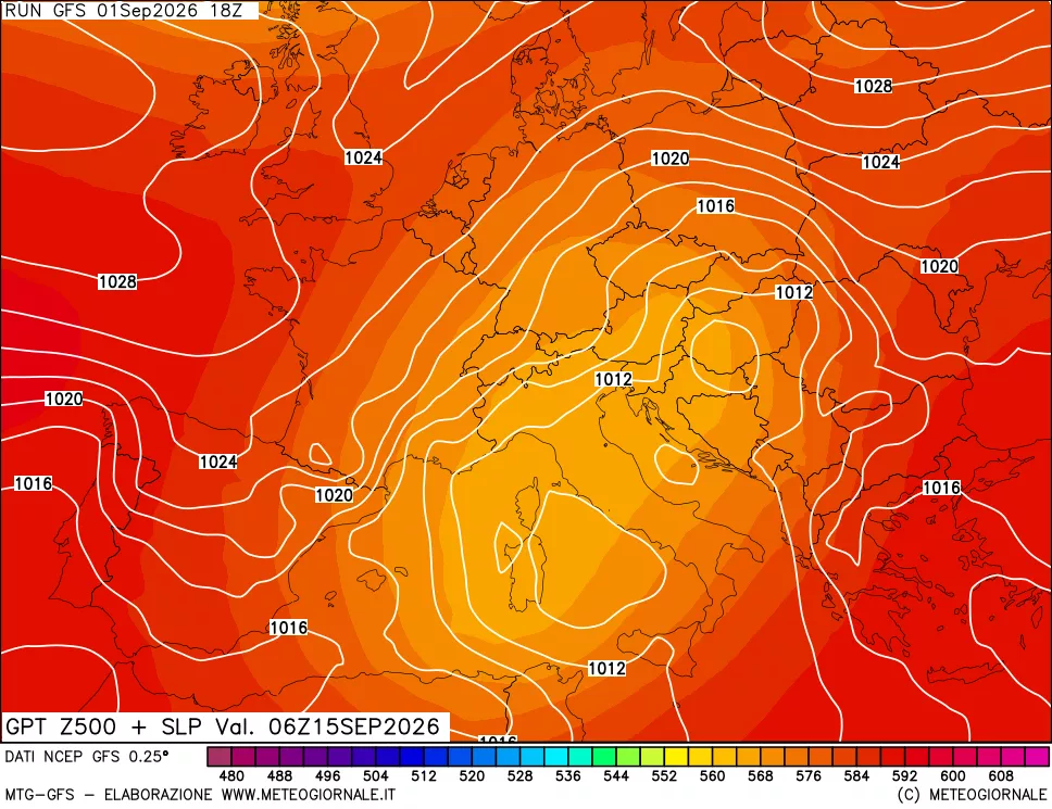 mappa 500 hPa GPT + Press SLM