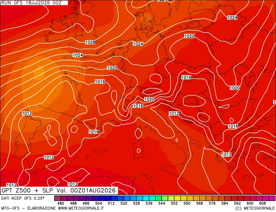 mappa 500 hPa GPT + Press SLM
