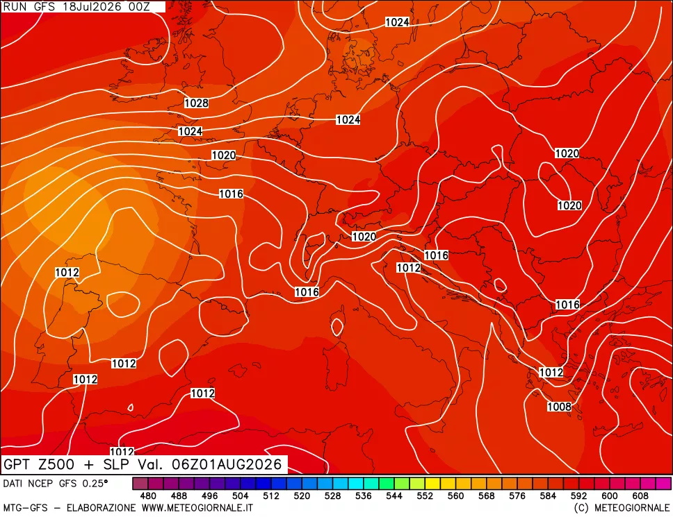 mappa 500 hPa GPT + Press SLM