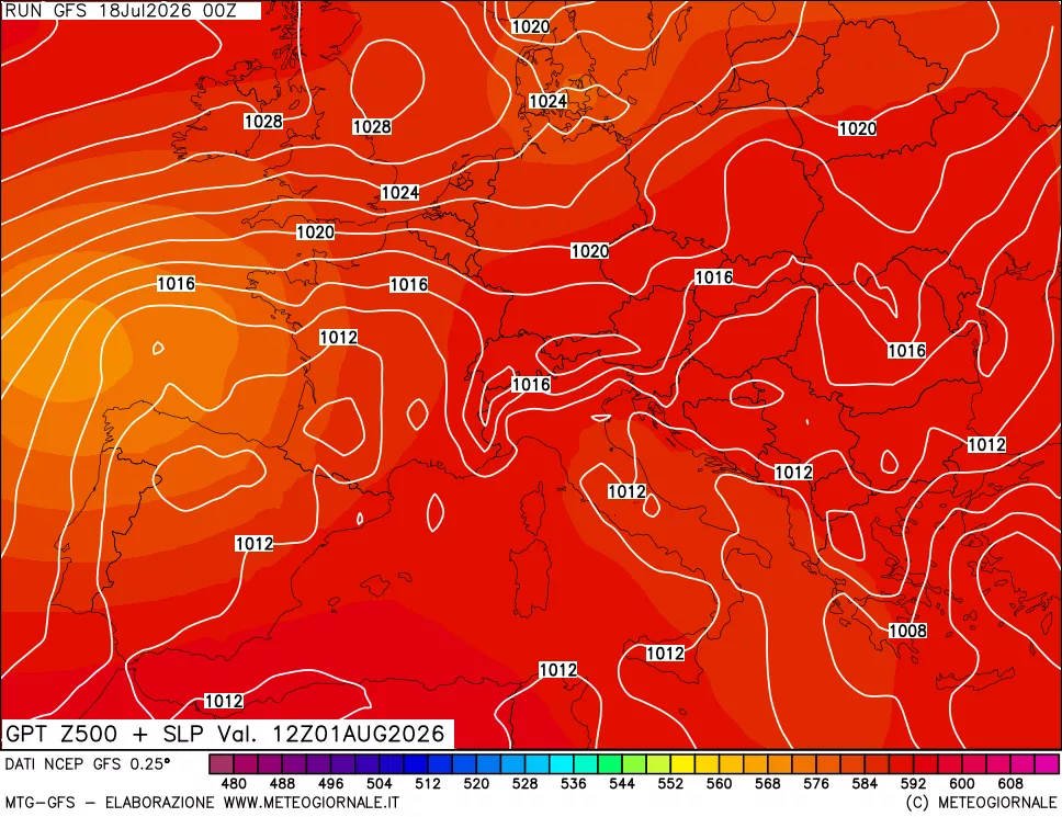 mappa 500 hPa GPT + Press SLM