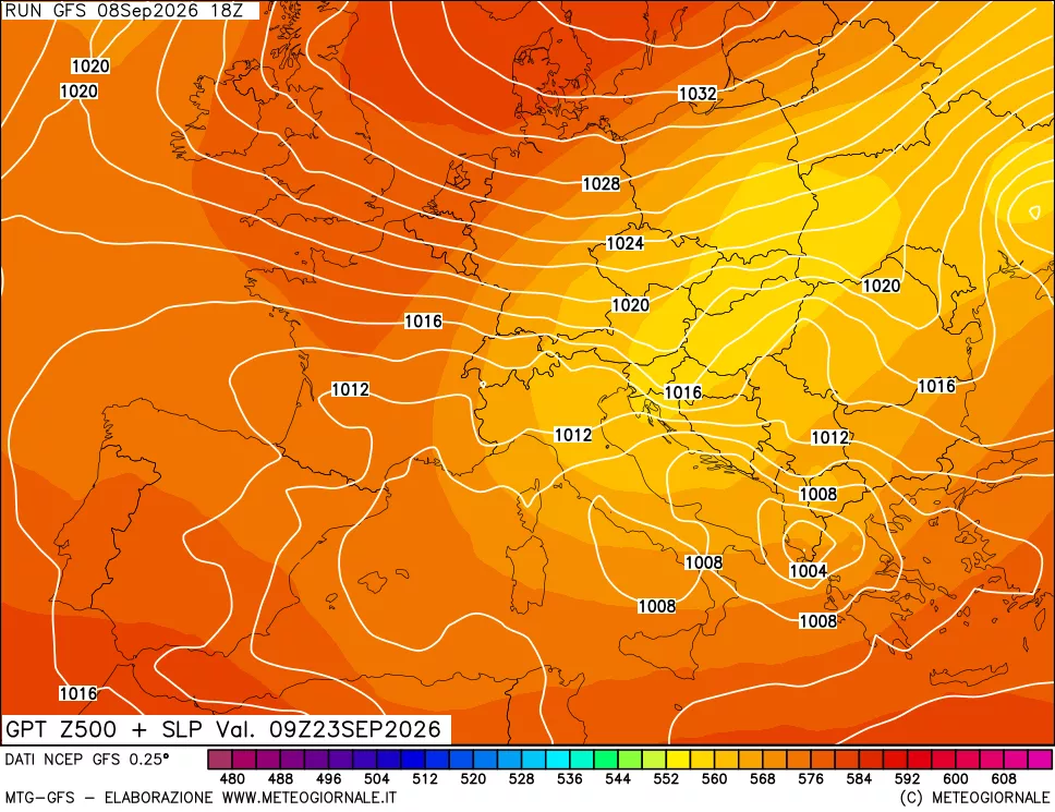 mappa 500 hPa GPT + Press SLM