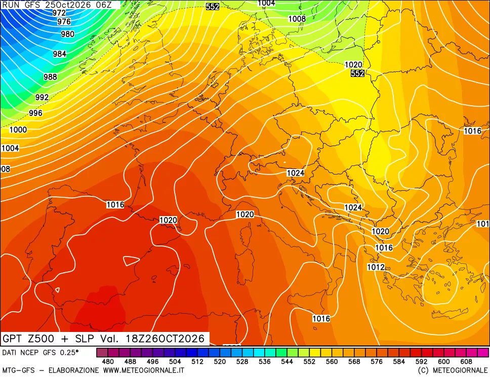 mappa 500 hPa GPT + Press SLM