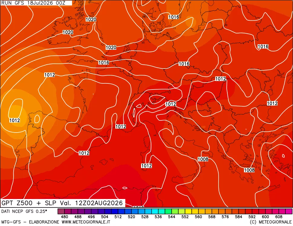 mappa 500 hPa GPT + Press SLM