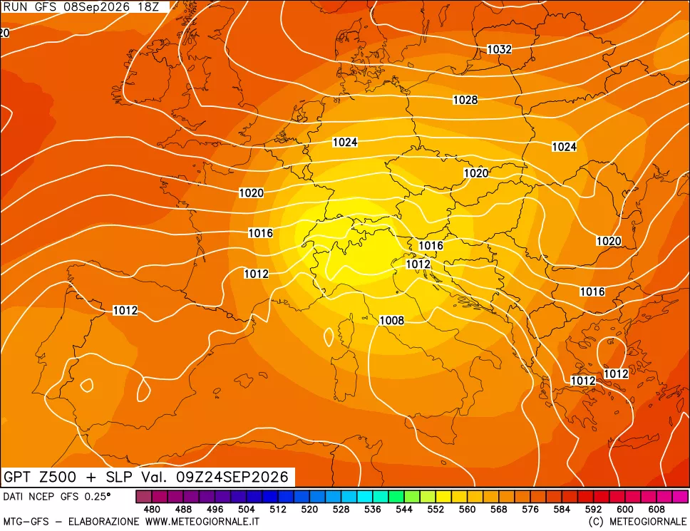 mappa 500 hPa GPT + Press SLM