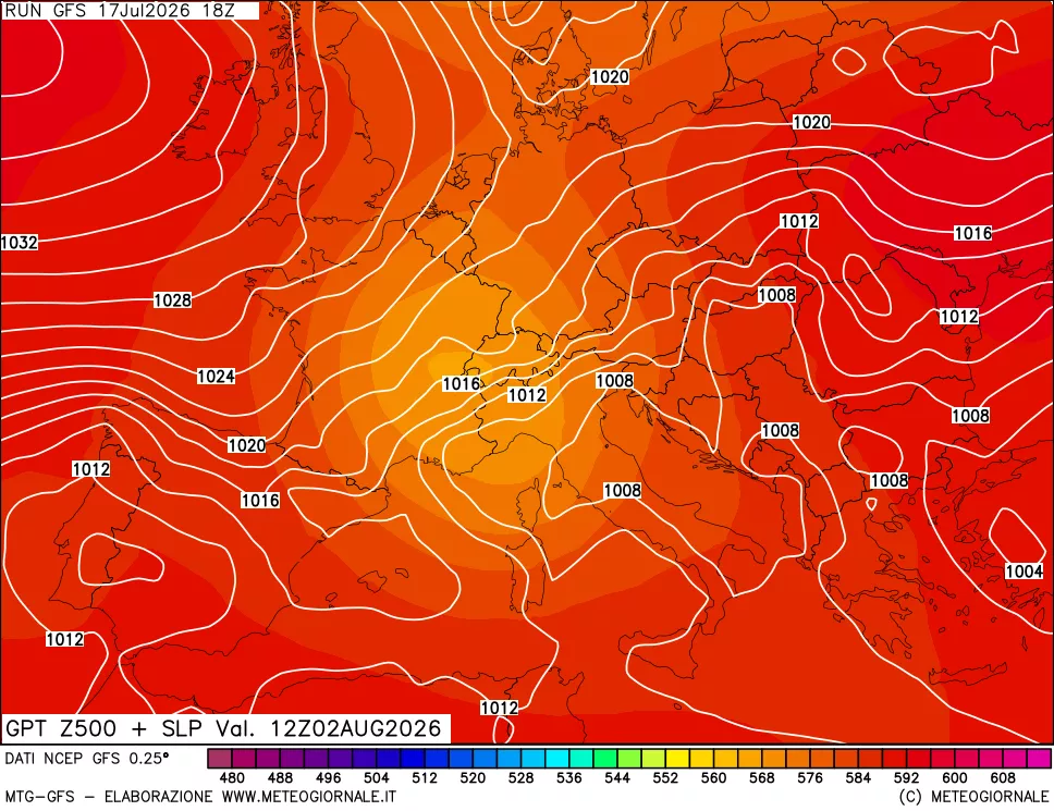 mappa 500 hPa GPT + Press SLM