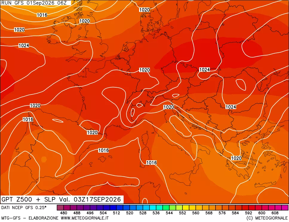 mappa 500 hPa GPT + Press SLM