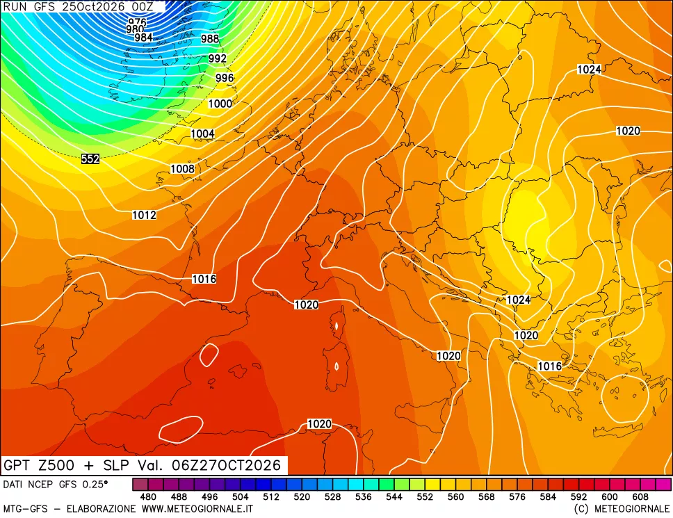 mappa 500 hPa GPT + Press SLM