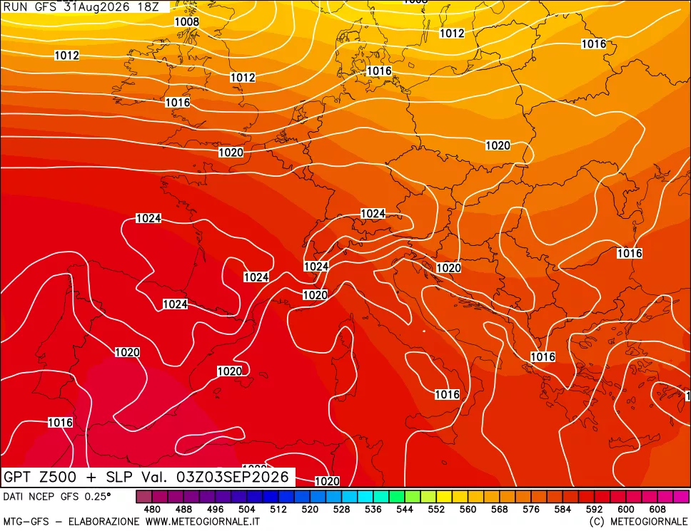 mappa 500 hPa GPT + Press SLM