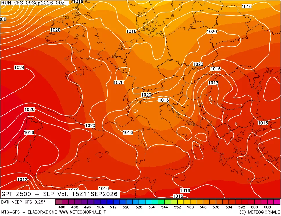 mappa 500 hPa GPT + Press SLM