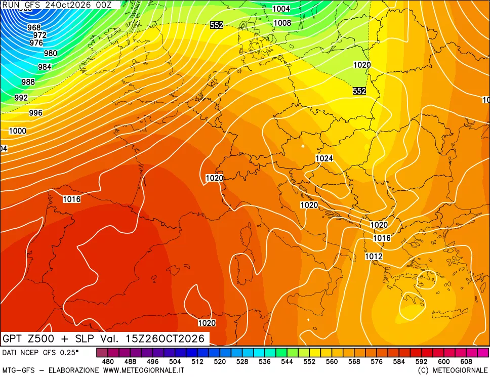 mappa 500 hPa GPT + Press SLM
