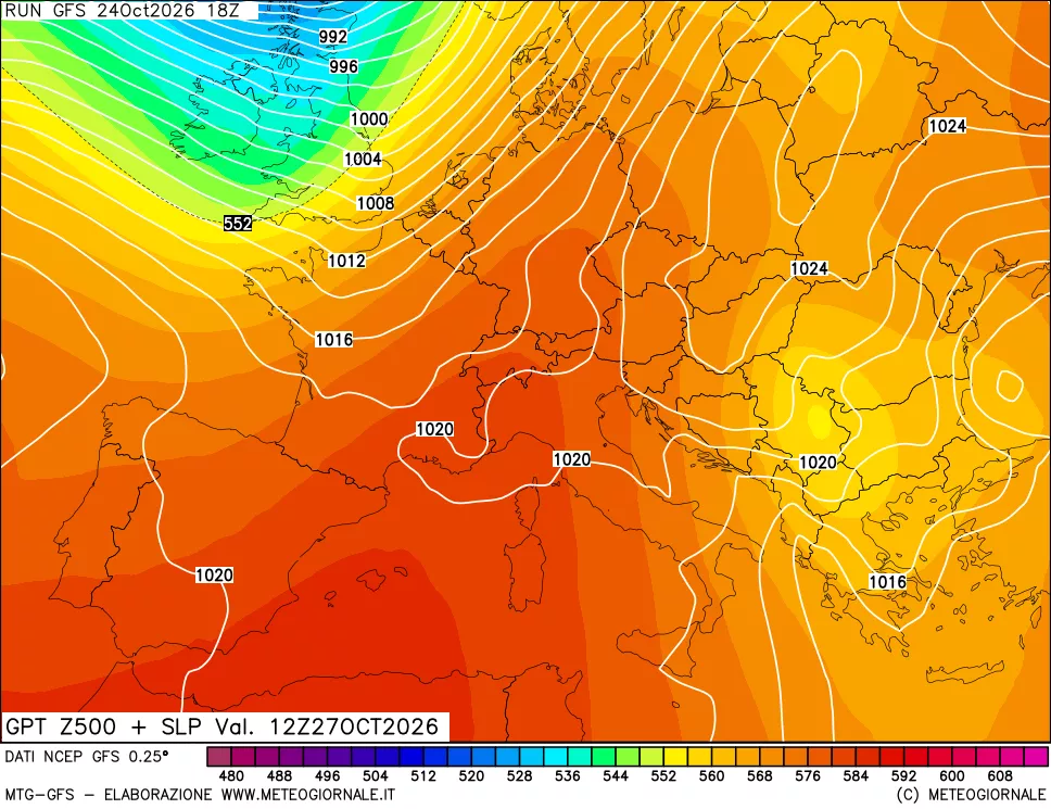 mappa 500 hPa GPT + Press SLM