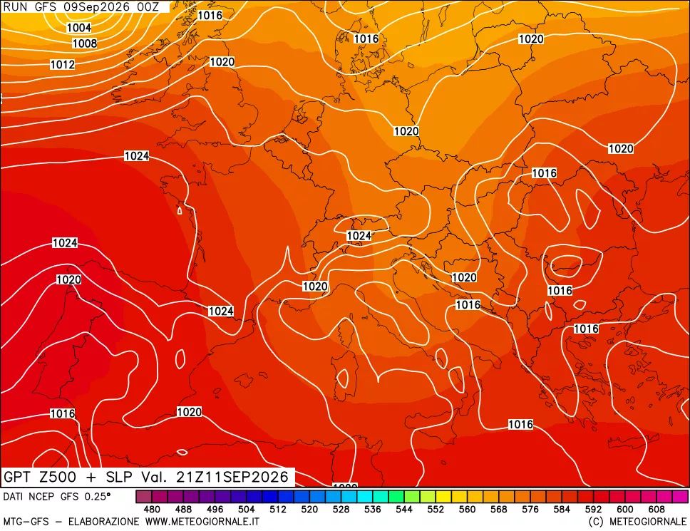 mappa 500 hPa GPT + Press SLM