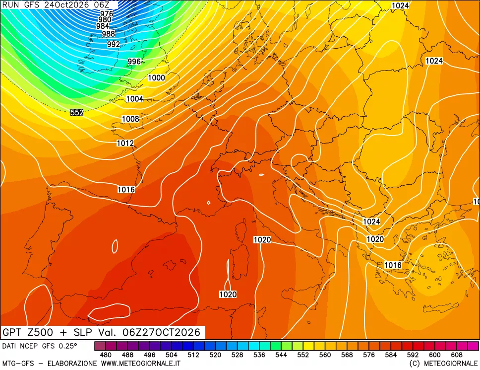 mappa 500 hPa GPT + Press SLM