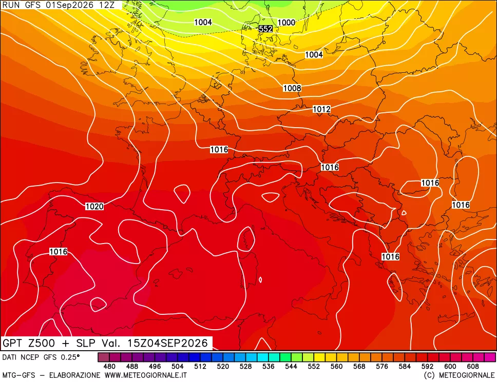 mappa 500 hPa GPT + Press SLM