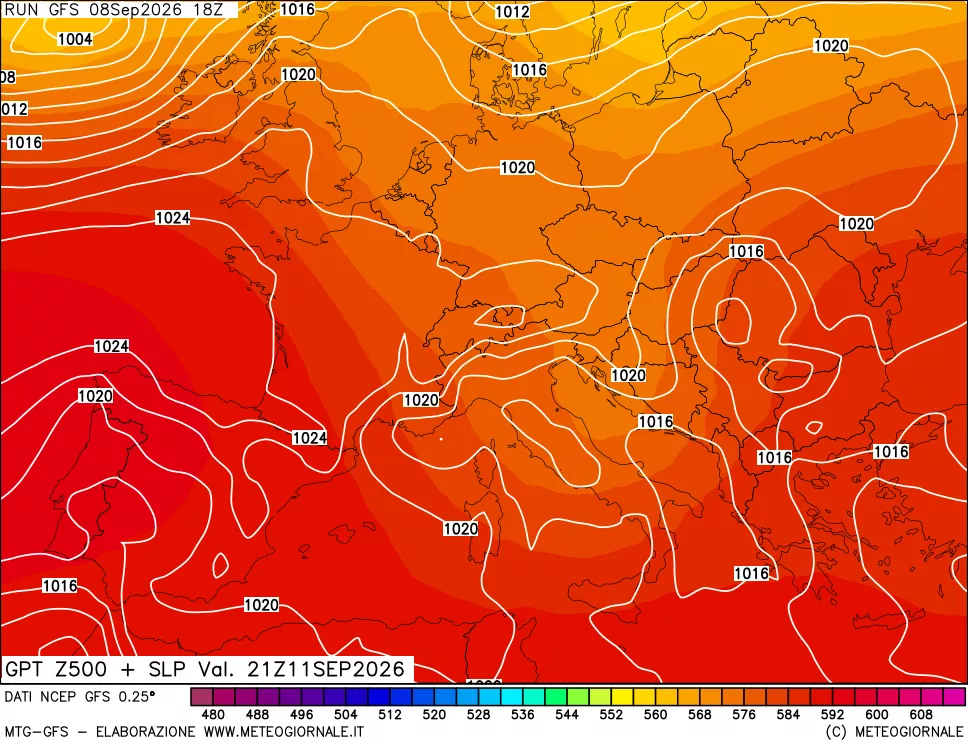 mappa 500 hPa GPT + Press SLM