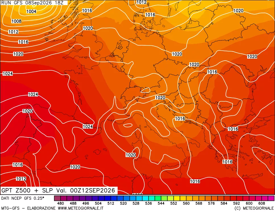 mappa 500 hPa GPT + Press SLM