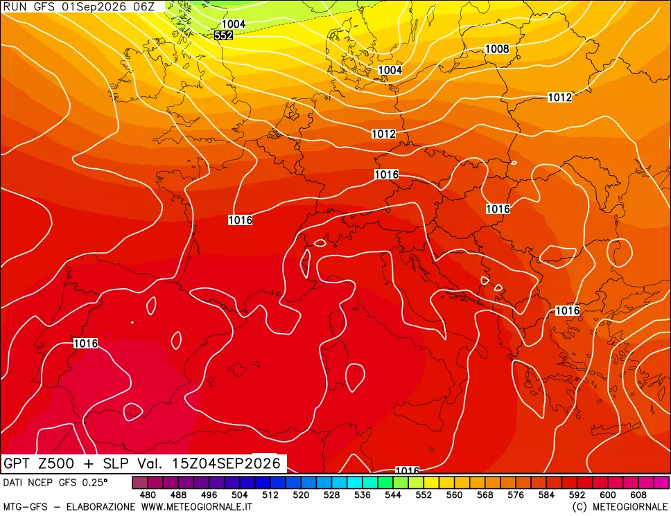 mappa 500 hPa GPT + Press SLM