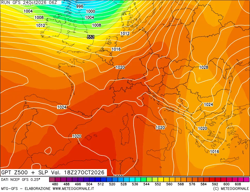 mappa 500 hPa GPT + Press SLM