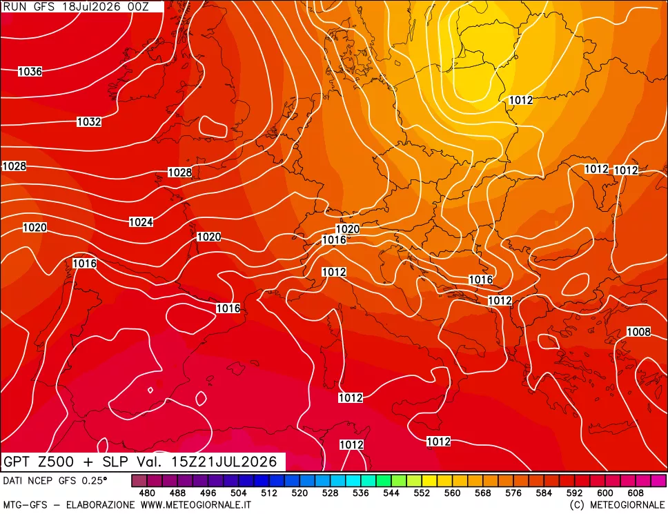 mappa 500 hPa GPT + Press SLM