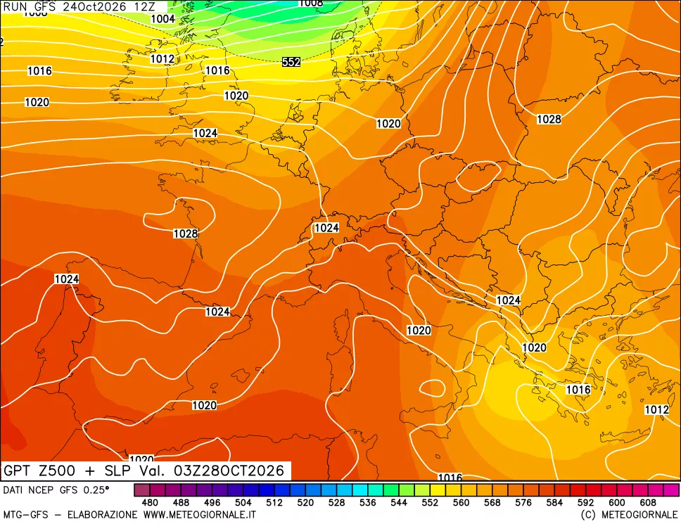 mappa 500 hPa GPT + Press SLM