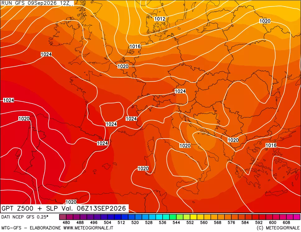 mappa 500 hPa GPT + Press SLM