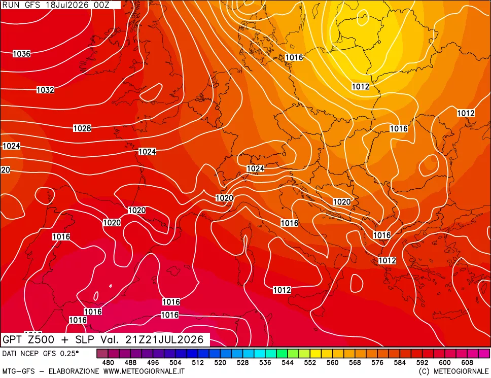 mappa 500 hPa GPT + Press SLM