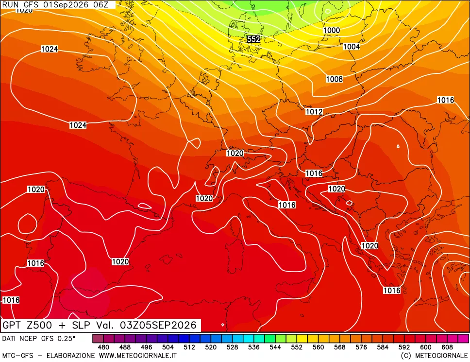 mappa 500 hPa GPT + Press SLM