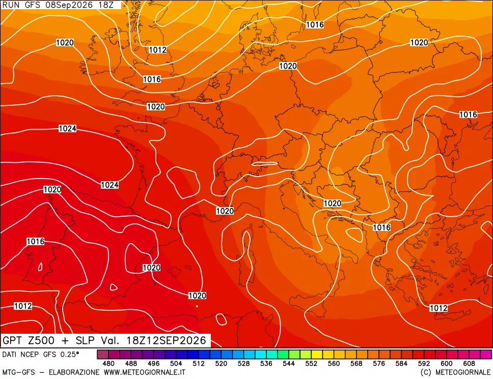 mappa 500 hPa GPT + Press SLM