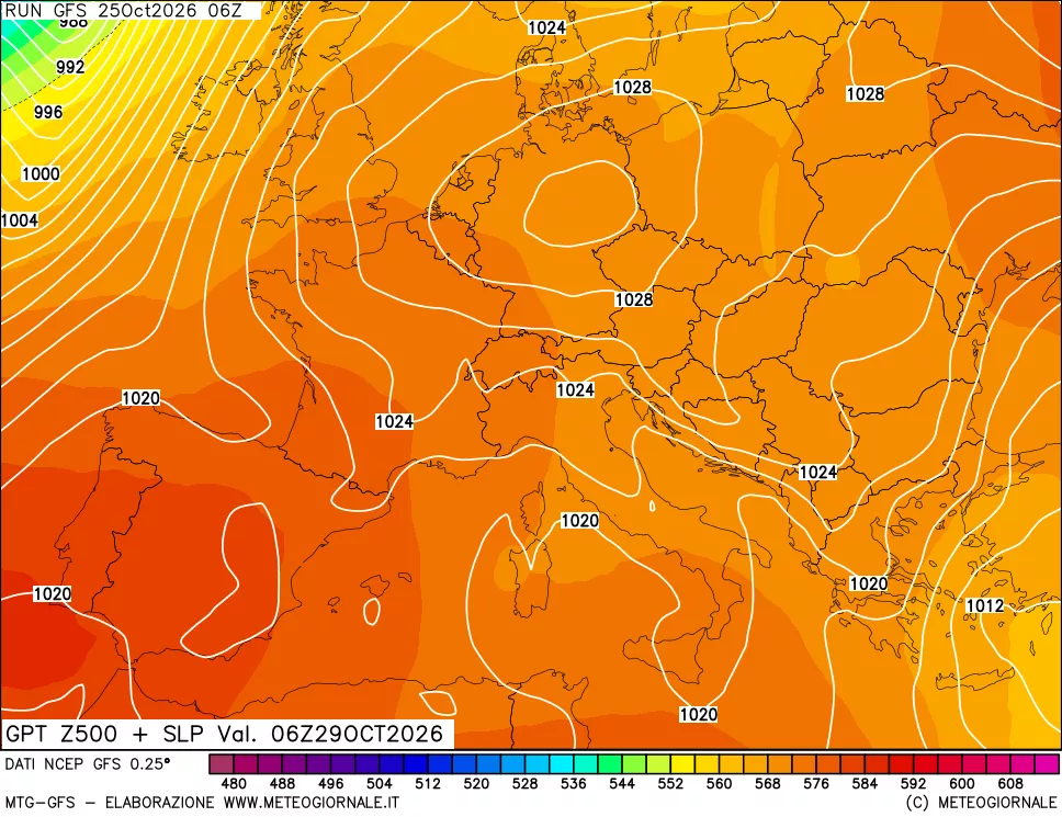 mappa 500 hPa GPT + Press SLM