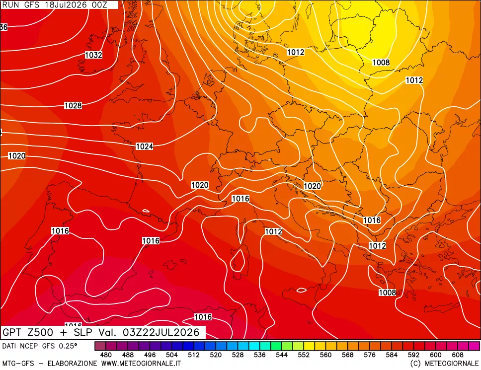 mappa 500 hPa GPT + Press SLM