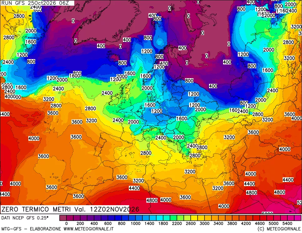 mappa Quota Zero Termico