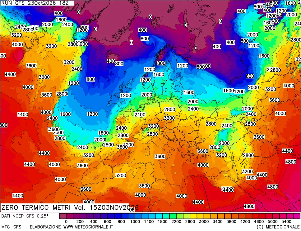 mappa Quota Zero Termico