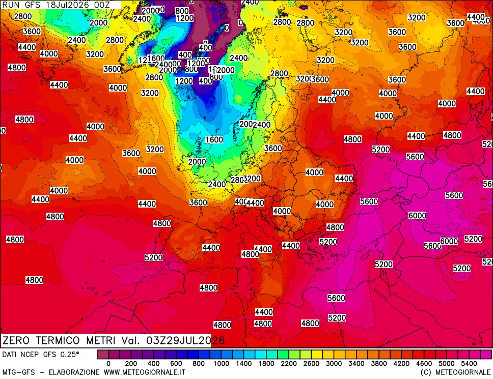 mappa Quota Zero Termico