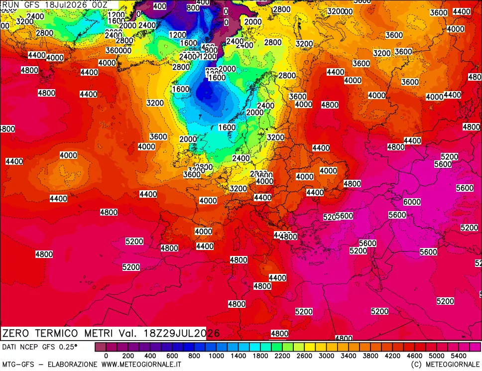 mappa Quota Zero Termico