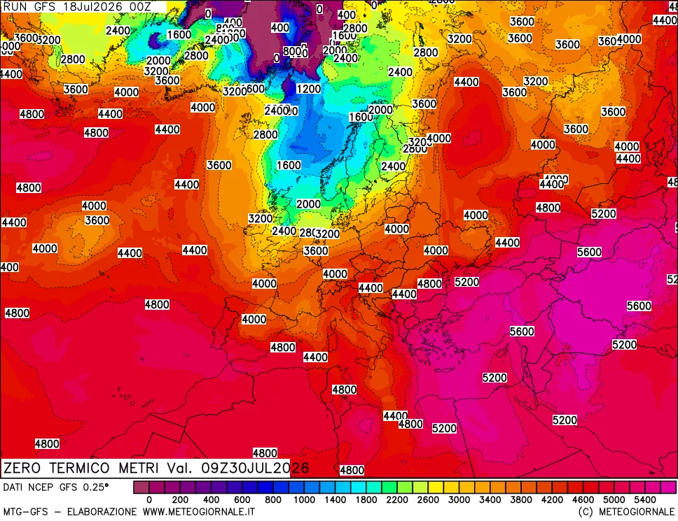 mappa Quota Zero Termico