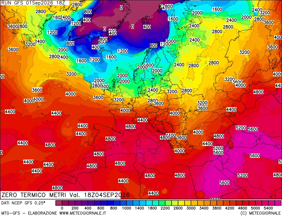mappa Quota Zero Termico