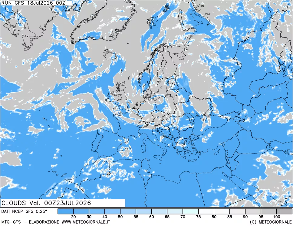 mappa Nuvolosità totale