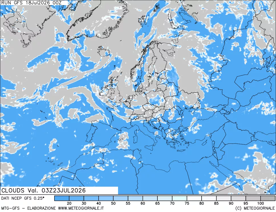 mappa Nuvolosità totale