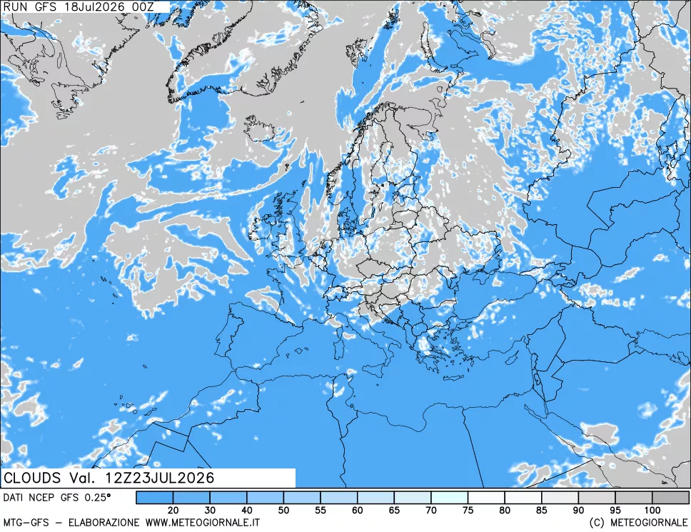 mappa Nuvolosità totale