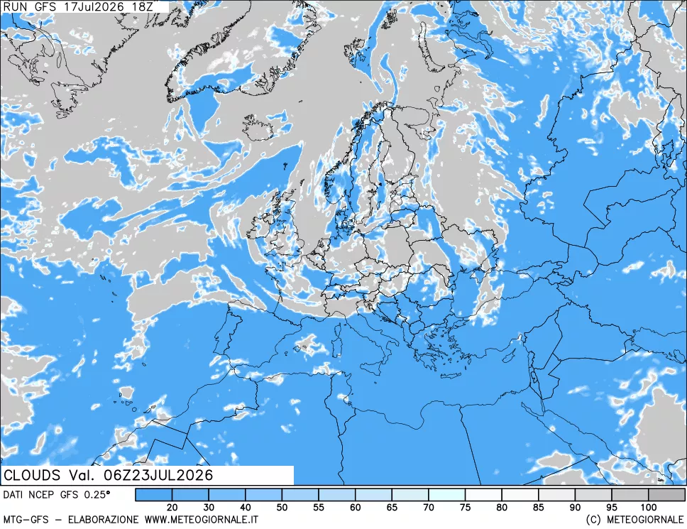 mappa Nuvolosità totale