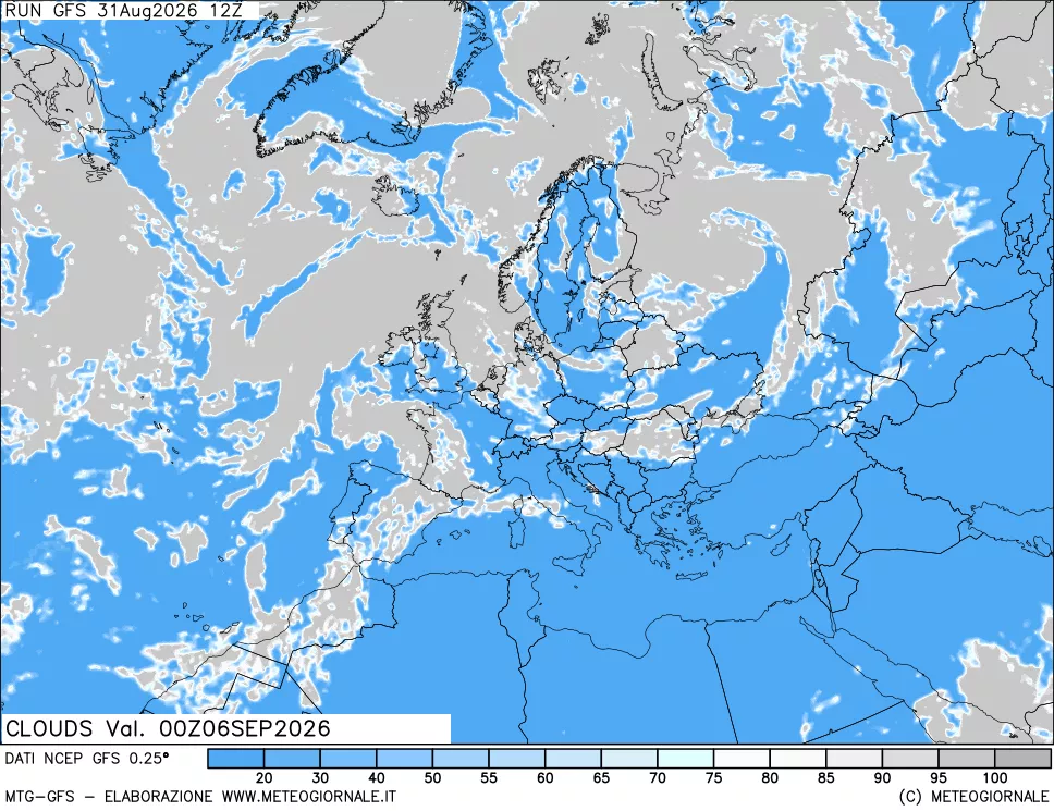 mappa Nuvolosità totale