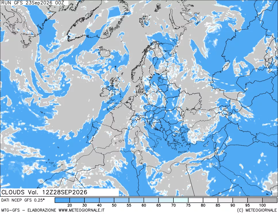 mappa Nuvolosità totale