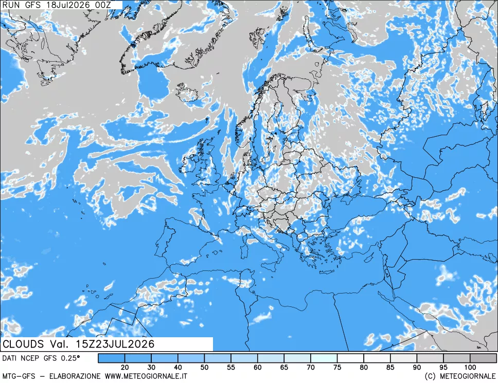 mappa Nuvolosità totale