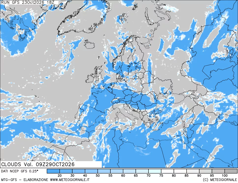 mappa Nuvolosità totale