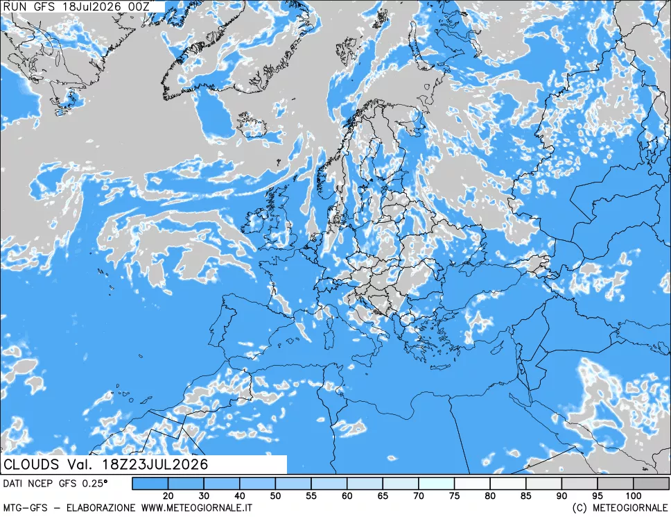 mappa Nuvolosità totale